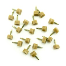 HAND® Tan Brown 604 Model T-2R Super Wear Resistance U Shape Ladies Shoe Heel Tips for Shoe Repair 10x10mm - Pack of 10 Pairs