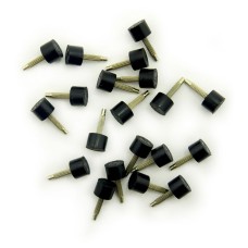 HAND® Black 90 Model T-2R Super Wear Resistance Round Ladies Shoe Heel Tips for Shoe Repair 9mm - Pack of 10 Pairs