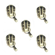 HAND® No 3 Zip Head Slider without Pull Light Gold Tone - Set of 5