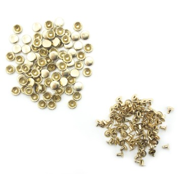 HAND® JX-10CM-GP Light Brass Tone 2-part Plain Chunky Top Press Studs - 10 mm Diameter - 20 Full Sets HAND® JX-10CM-GP Light Brass Tone 2-part Plain Chunky Top Press Studs - 10 mm Diameter - 20 Full Sets
