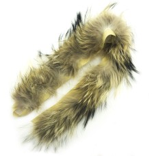 HAND® Fox Fur Mixed Brown Piping Trim for Garment Edging, Coats, Hoods, Cushions & Soft Furnishings 9cmW - 70 cm Each