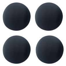 HAND® 009-L Large Black Round Comfortable Replacement Bra Pads/Inserts 12cm Diameter - 2 Pairs