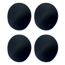 HAND® 009-XXL Black Round Comfortable Replacement Bra Pads/Inserts 13cm Diameter - 2 Pairs