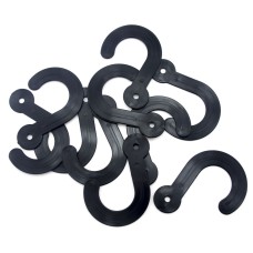 HAND® Black Plastic Hangers for Fabric Samples 3" - Pack of 10