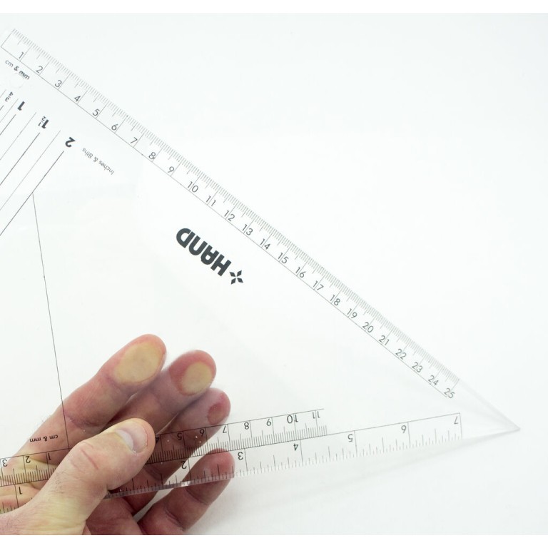 HAND® Combination Graders Set Square - 25 cm x 14 Inches HAND® Combination Graders Set Square - 25 cm x 14 Inches