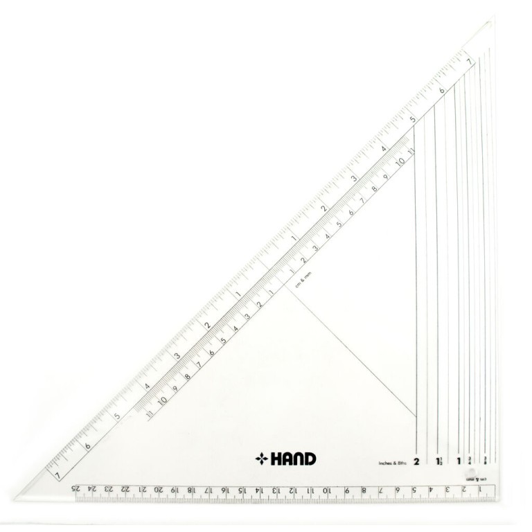 HAND® Combination Graders Set Square - 25 cm x 14 Inches HAND® Combination Graders Set Square - 25 cm x 14 Inches