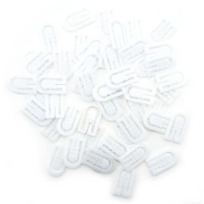 HAND® Large White Plastic U-Shape Garment Dress Shirt Clips - Pack of appx 500