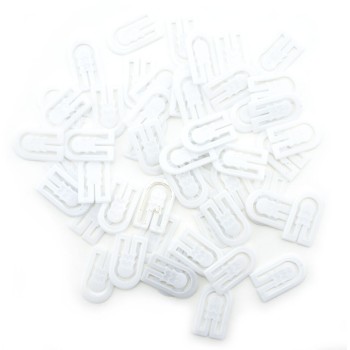 HAND® Large White Plastic U-Shape Garment Dress Shirt Clips - Pack of appx 500 HAND® Large White Plastic U-Shape Garment Dress Shirt Clips - Pack of appx 500
