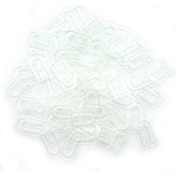 HAND® Large Clear Plastic U-Shape Garment Dress Shirt Clips - Pack of appx 500 HAND® Large Clear Plastic U-Shape Garment Dress Shirt Clips - Pack of appx 500