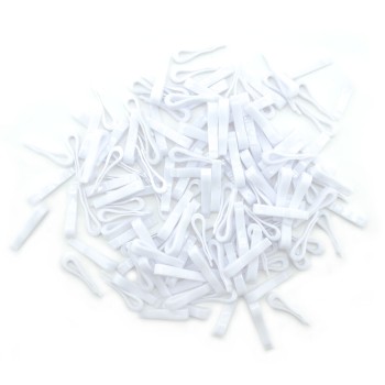 HAND® 1000 White Plastic Shirt Clips - 38 x 6 mm (900g)