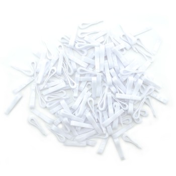 HAND® 1000 White Plastic Shirt Clips - 38 x 6 mm (900g) HAND® 1000 White Plastic Shirt Clips - 38 x 6 mm (900g)