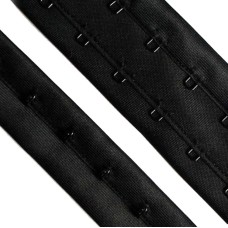 HAND® HE06 1 Metre Bra Continuous Hook and Eye Double Polyester/Nylon Black Tape