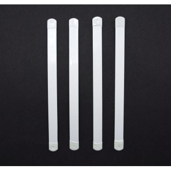 HAND® 4 Pieces of White Metal Boning for Corsetry - 10mm Wide x 15cm Long