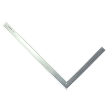 HAND® 5324A Metric & Imperial Dual-Sided Aluminium L-Shape Ruler - 60cm & 35cm
