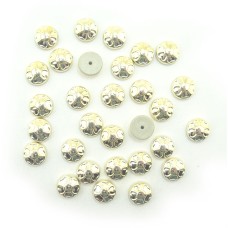 HAND® Clover Gold Tone Trims Embellishments with Pin Fix - 10 mm Diameter - Pack of 30