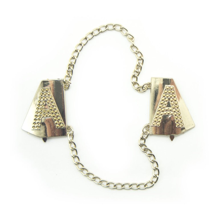 HAND® No. 1441 Gold Tone Metal Letter 'A' Garment Embellishment Accessory - 180 mm - Set of 2 HAND® No. 1441 Gold Tone Metal Letter 'A' Garment Embellishment Accessory - 180 mm - Set of 2