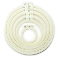 HAND® A Set of 6 Sizes Circular Plastic Embroidery Hoops - Sizes: 6, 11, 14, 17, 20 and 22 cm Diameter