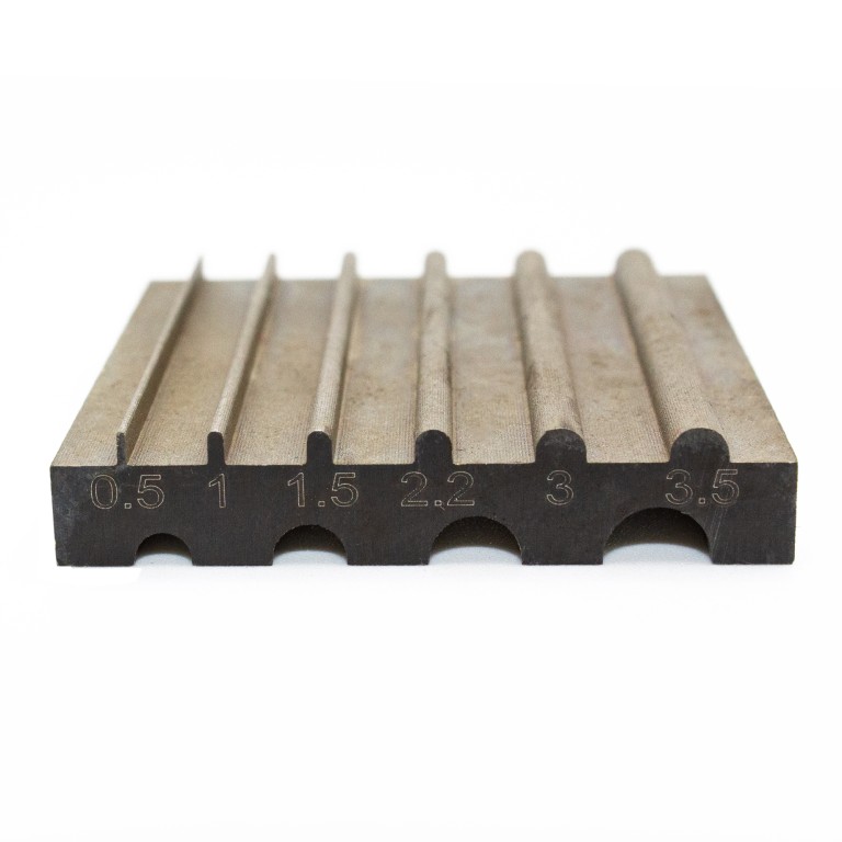 Steel Leather Edge Bevelers Sharpen Grinding, measuring 50 x 45 x 9 mm Ideal for Leather Crafting - 2 Square Male Sides Steel Leather Edge Bevelers Sharpen Grinding, measuring 50 x 45 x 9 mm Ideal for Leather Crafting - 2 Square Male Sides