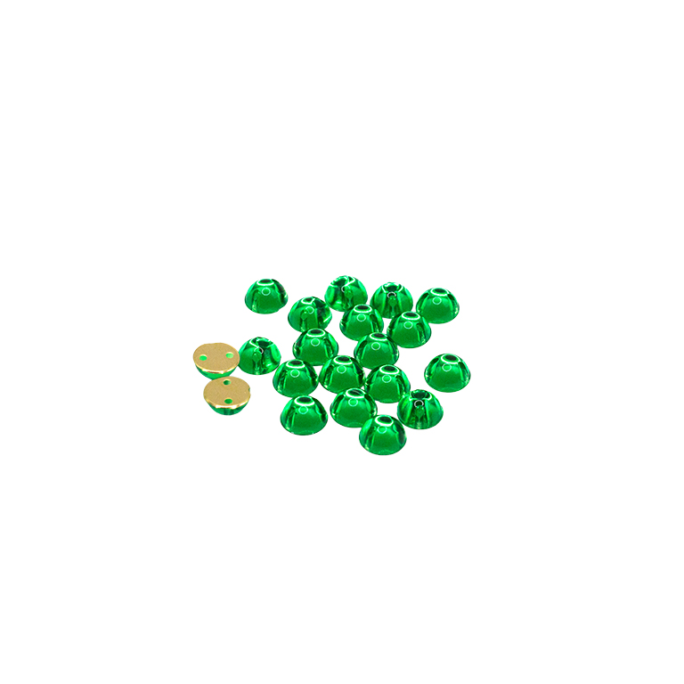 20pcs W-11 6mm Emerald Green 2-Hole Sew-On Acrylic Round Rhinestones 20pcs W-11 6mm Emerald Green 2-Hole Sew-On Acrylic Round Rhinestones