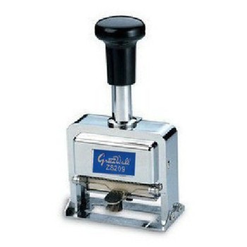 Precision Automatic Numbering Machine/Stamp Self-inking 9 Wheels, 5mm Digits + Free Ink, 2 Free Dry Inking Pads
