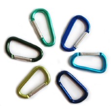 Set of 6 Carabiner Spring Snap Link Hook – 60mm 2.5”