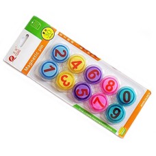 Assorted Colours Magnetic Numbers 0-9 - 3 cm