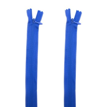 2 Pcs of NO.3 Invisible Zip – 35cm, 14” Royal Blue