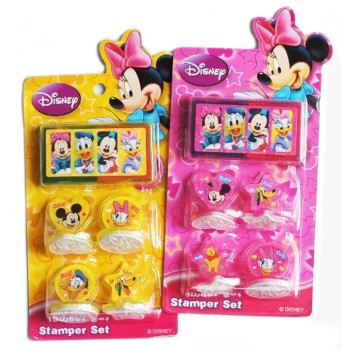 DM0653 Disney Mickey/Minnie Mouse Rubber Stamp Set (Minnie)