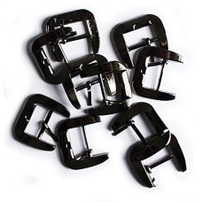 H6303 Metal 28mm Shoe Buckle - 5 pairs (Gunmetal Tone)