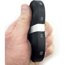 A Roll of Fold Silk Size Label Tabs Black, 500pcs (10)
