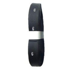 A Roll of Fold Silk Size Label Tabs Black, 500pcs (6)