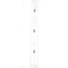 A Roll of Fold Silk Size Label Tabs - White, 500pcs (6)