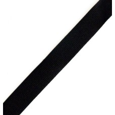 Off White Flat Smooth Knitted Wide Waistband Underwear Elastic - Assorted Width - 10 metres (A15 - 15mm Black)