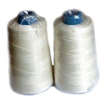 Heavy Duty Sewing Machine Strong Thread String Spool - appx 500 m. Pack of 2 (White)