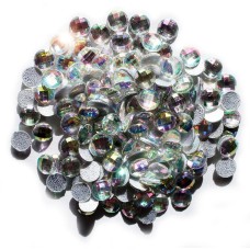 Iridescent Crystal AB Round Hotfix - Iron On Diamante Gems (D05 10mm - appx 400 a pack, appx 68g)