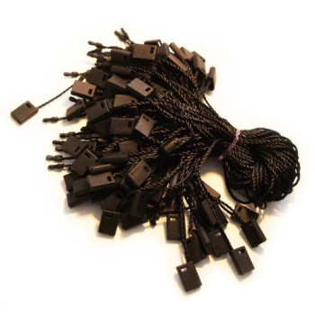 Easy and Fast to Attach Hang Tag, Nylon String Snap Lock 1000pcs Easy and Fast to Attach Hang Tag, Nylon String Snap Lock 1000pcs