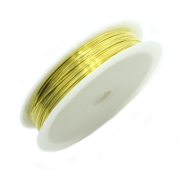 A Roll of Fine Bead Craft Gold Wire, Size 0.5mm