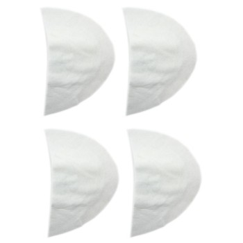 Mens Shoulder Pads White, Style BQ-22 - 2 Pairs 