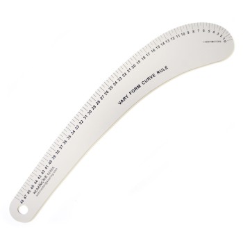 NO. 6248A HAND Metric Vary Form Curve Ruler, Aluminium, 48cm