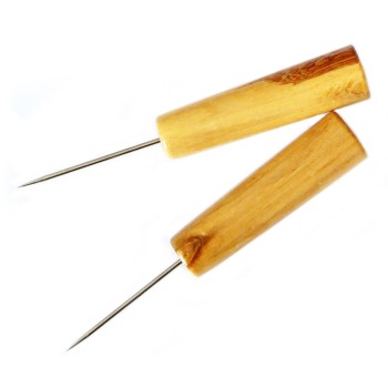 Medium Duty Easy to Hold Wooden Handle Clickers Awl 12.5cm/5"- Pack of 2