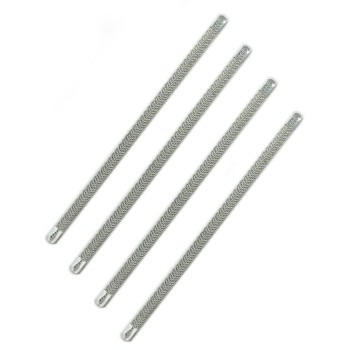 4 Pcs Metal Spiral Boning for Corsets 10mmW (Size 15 cm)