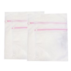 HAND Large Tough Zipped Laundry / Washing Bags -2 x 40x50cm and 2x 50x60cm, White 4 Pieces