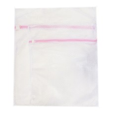 HAND Large Tough Zipped Laundry / Washing Bags - 1 x 40x50cm and 1x 50x60cm, White 2 Pieces
