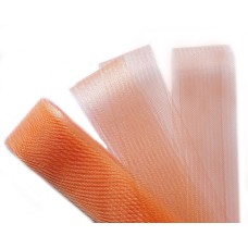 Nylon Crin Trim, Bridal Webbing Horses hair Assorted Colours 40 mm W x 5 metres (Salmon PInk)