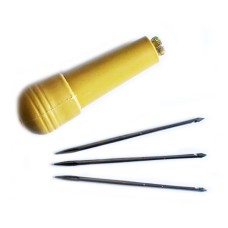 Leather Craft, Awning, Sails, Canvas, Shoes, Tent Repairing Plastic Stitching Awl Sewing Awl - With 3 Needles