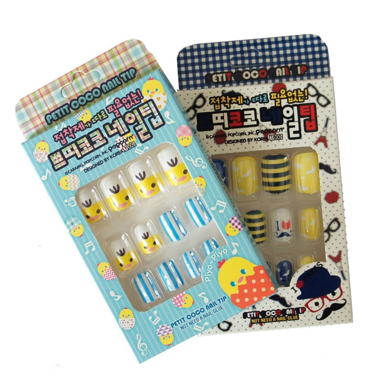 Fun Kids False NO Glue Needed Nail Tip Set - Assorted Designs - 2 Packs Fun Kids False NO Glue Needed Nail Tip Set - Assorted Designs - 2 Packs