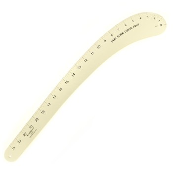 NO.6224A HAND Vary Form Curve Ruler, Aluminium 24 Inch
