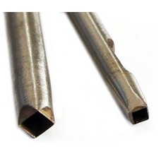 Set of 2 Square Hole Leather Craft DIY Eyelet Hollow Punch - sizes 4x4, 6x6 mm
