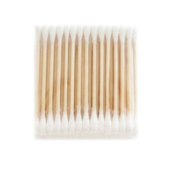 3 Packs of Double End Wooden Grip Cotton Swab Buds White, 150 Counts per Pack- Get the DEAL