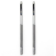 HAND® 2 Pcs 1.5 mm Round Steel Leather Punches for Bags, Belts, Shoes, Boots and all Leather Crafts